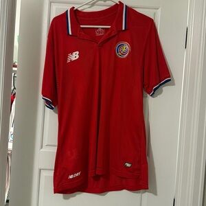 New Balance Red Costa Rica Soccer Jersey